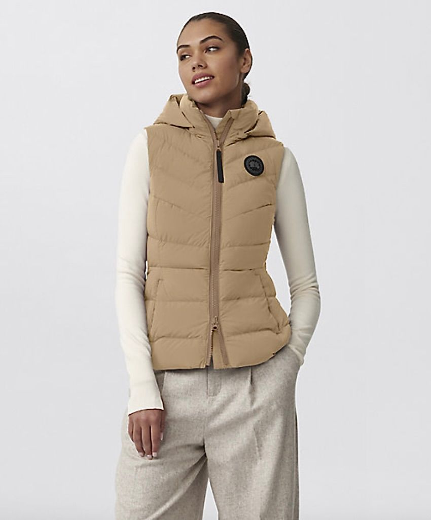 カナダグースレディース Clair Vest Black Label クレア ベスト ブラックレーベル(2333WB)Desert Sand☆新作発売！