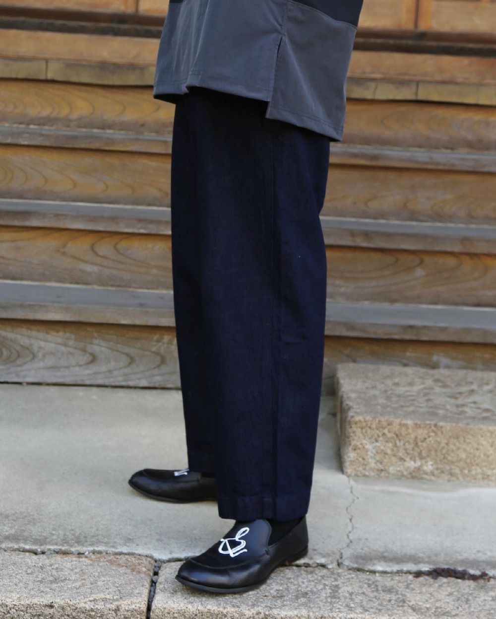 COMME des GARCONS HOMME HOMMEエステルナイロンツイル切り替え