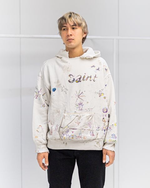 セントマイケル 26SS COCO_DOUBLE FACE HOODIE (SM-MK8-0000-C17)WHITE☆2月21日(土)10:00発売！