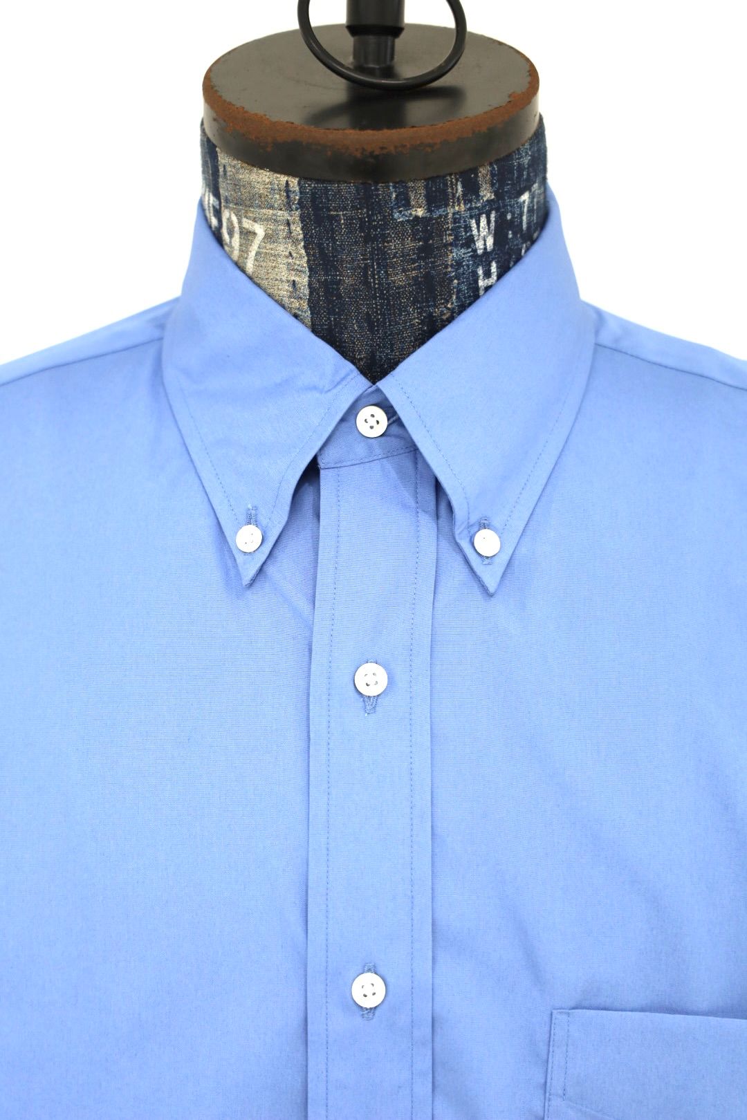 グラフペーパー Easy Care Poplin S/S Oversized B.D Shirt(GM263-50621)BLUE☆7月11日(土)発売！