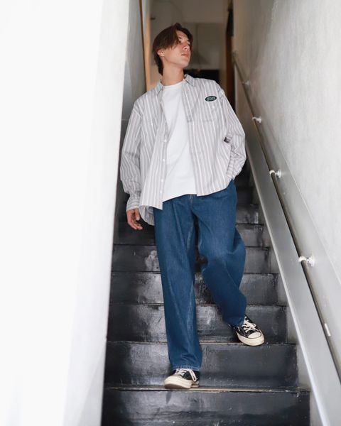 SEDAN ALL-PURPOSE 23FW OVAL LOGO WORK SHIRTスタイル