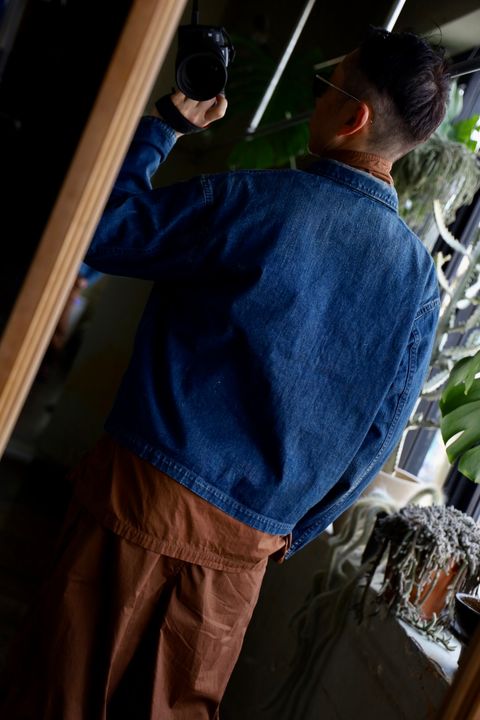 A.PRESSE US NAVY Denim Jacketスタイル