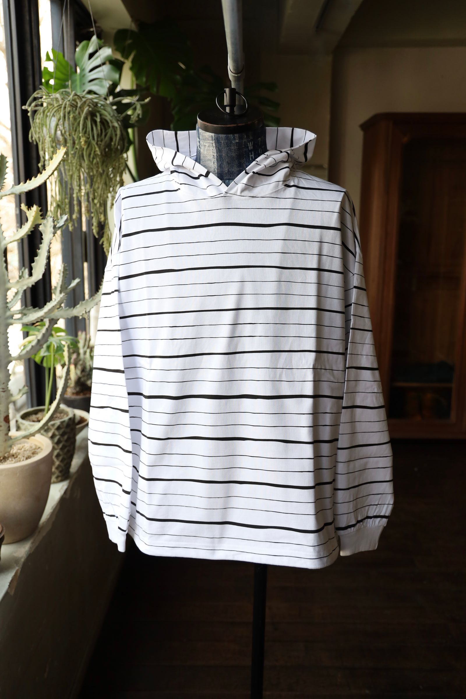 S.F.C 25SS エスエフシー HOODIE MIX SIDE STRIPE LS TEE (SFCSS25CS14) White-Black☆1月25日(土)発売！