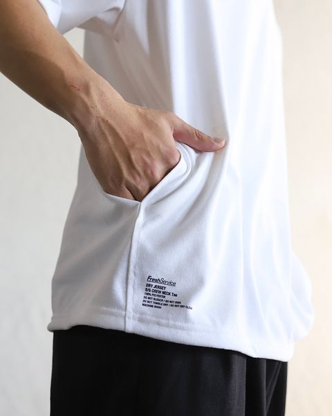 FreshService 24SS 新作 DRY JERSEY S/S CREW NECK TEE(WHITE) style 2024.3.22