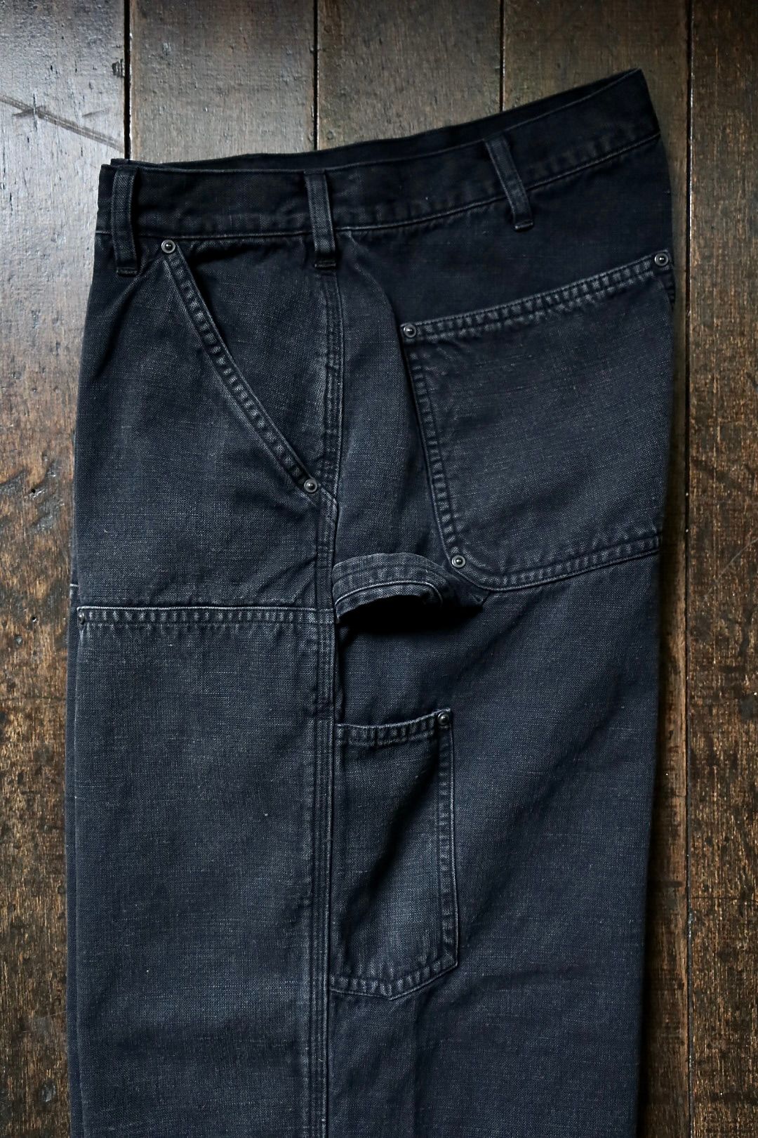 Silk Hemp Double Knee Pants( 24AAP-04-10H )BLACK7月27日(土)発売！