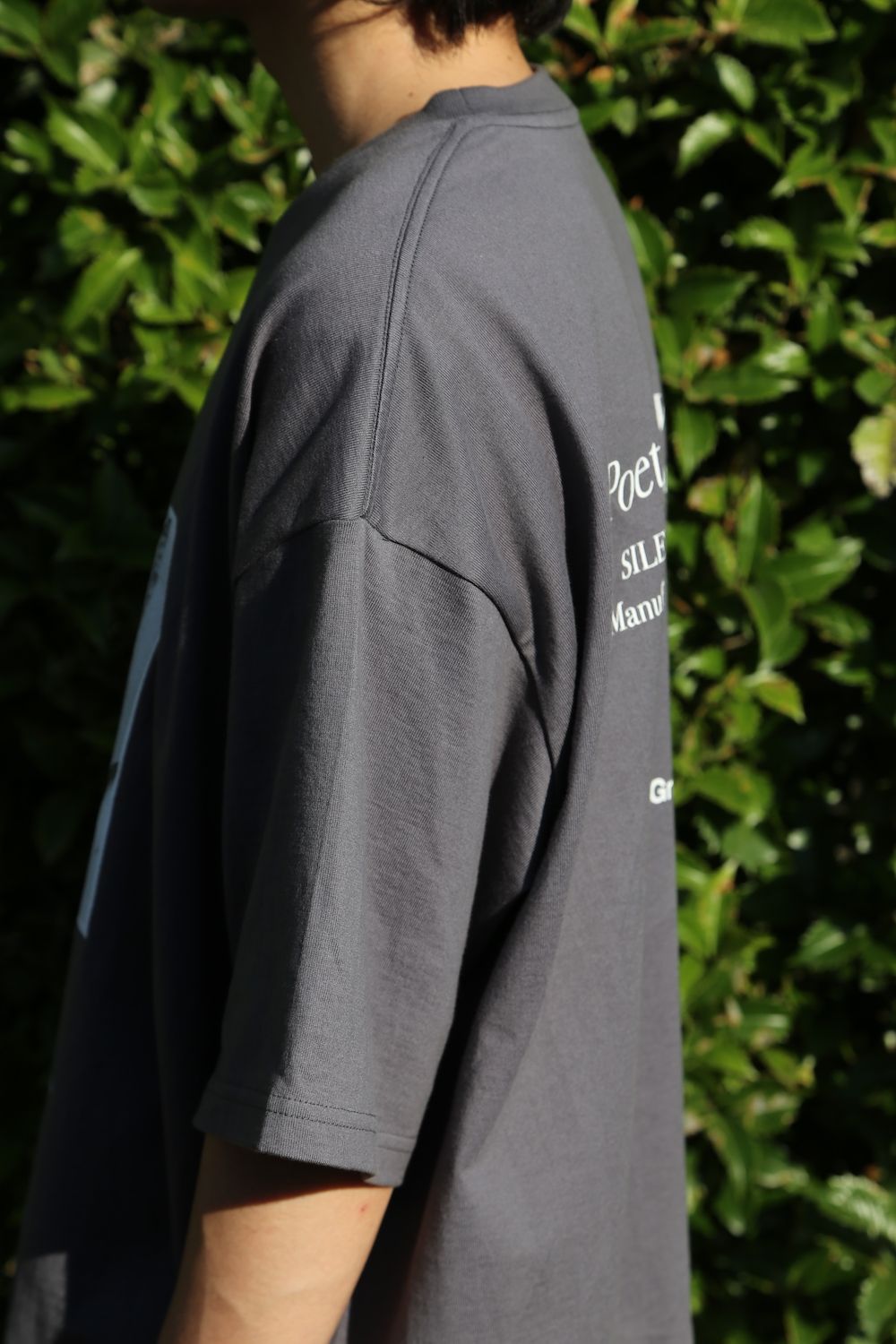 Graphpaper POET MEETS DUBWISE for Graphpaper Oversized Tee “WORDS AND SILENCE” style. 2021.06.21.