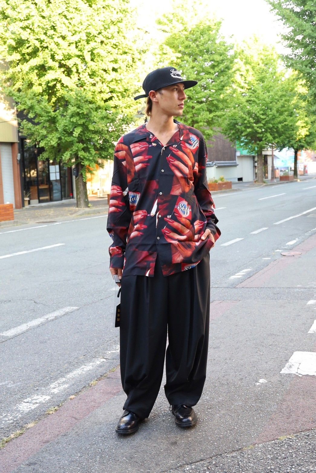 LASTMAN PRINTED OPEN COLLOAR SHIRTS L/S "STUFF" style 8月10日(土)新作発売！
