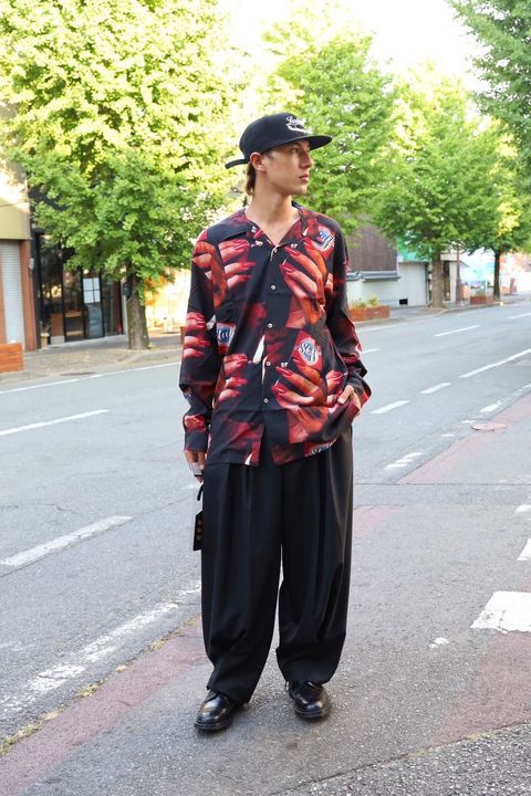 LASTMAN PRINTED OPEN COLLOAR SHIRTS L/S "STUFF" style 8月10日(土)新作発売！