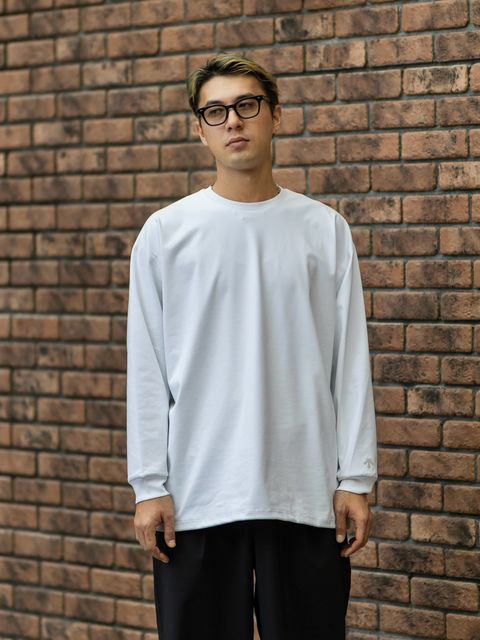 グラフペーパー DESCENTE for Graphpaper L/S Oversized Crew Neck Tee(DU263-70001)WHITE☆10月26日(月)発売！