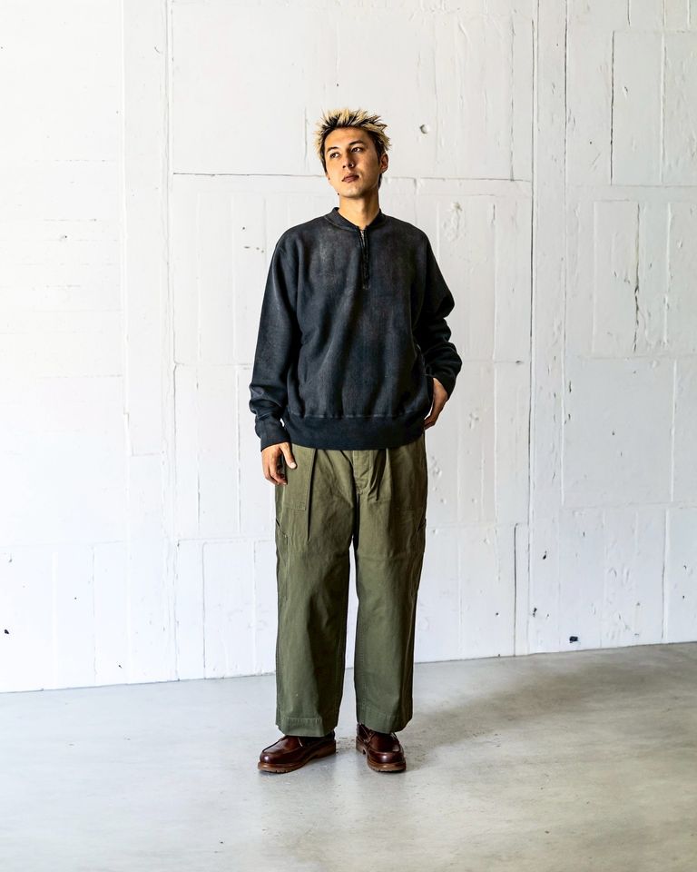 A.PRESSE Vintage Half Zip Rib Collar Sweatshirt 8月23日(土)新作発売！