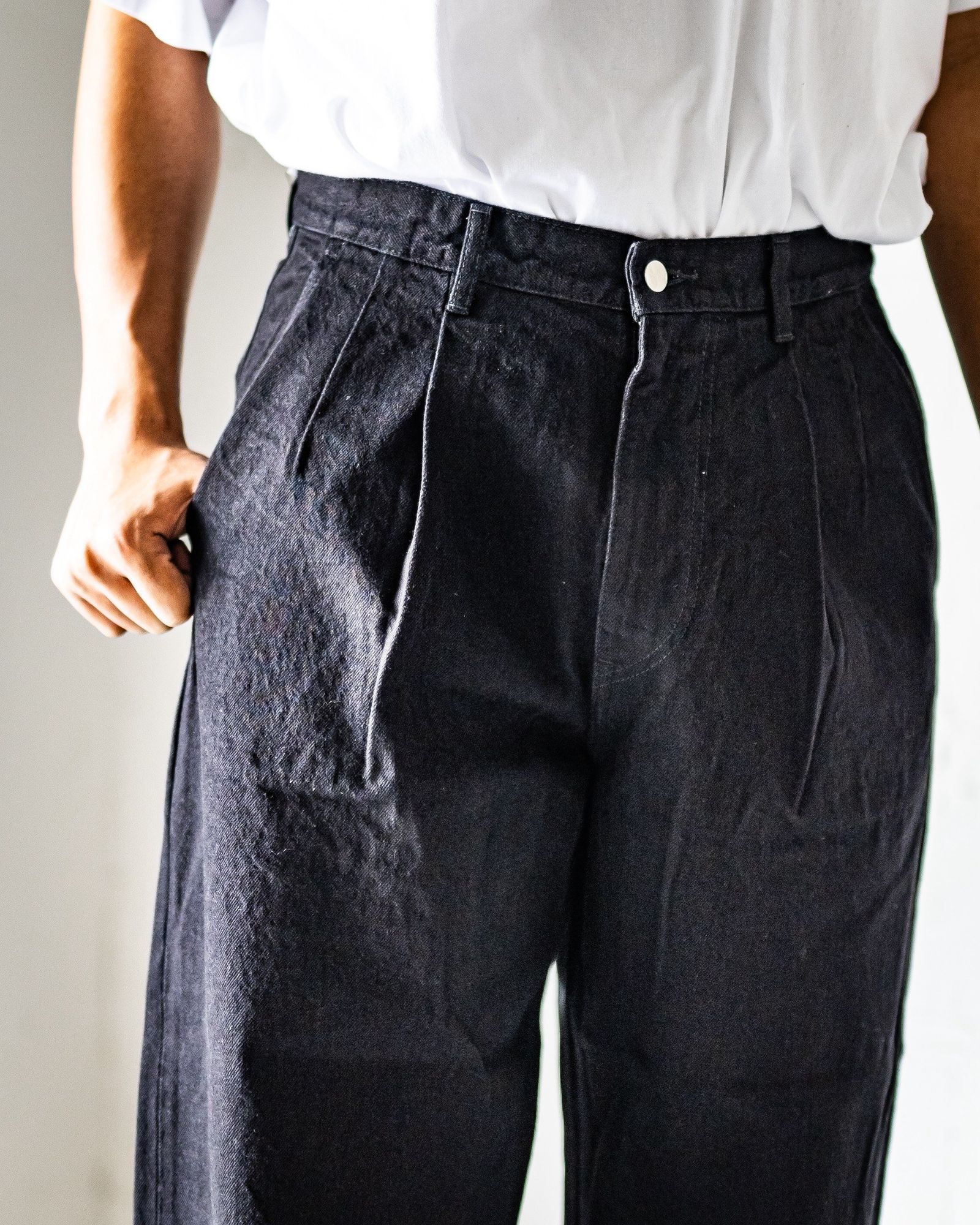 Graphpaper Selvage Denim Trucker Jacket (BLACK_WASHED)☆7月25日(土)新作発売！