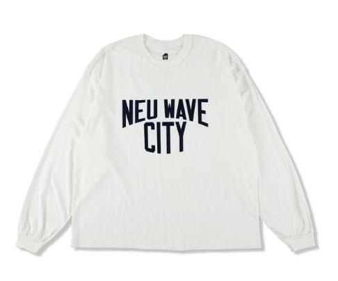 イズネスミュージック 25AW NEU WAVE LONG SLEEVE T-SHIRT (IMP6_10_NEUWAVELS01) WHITE