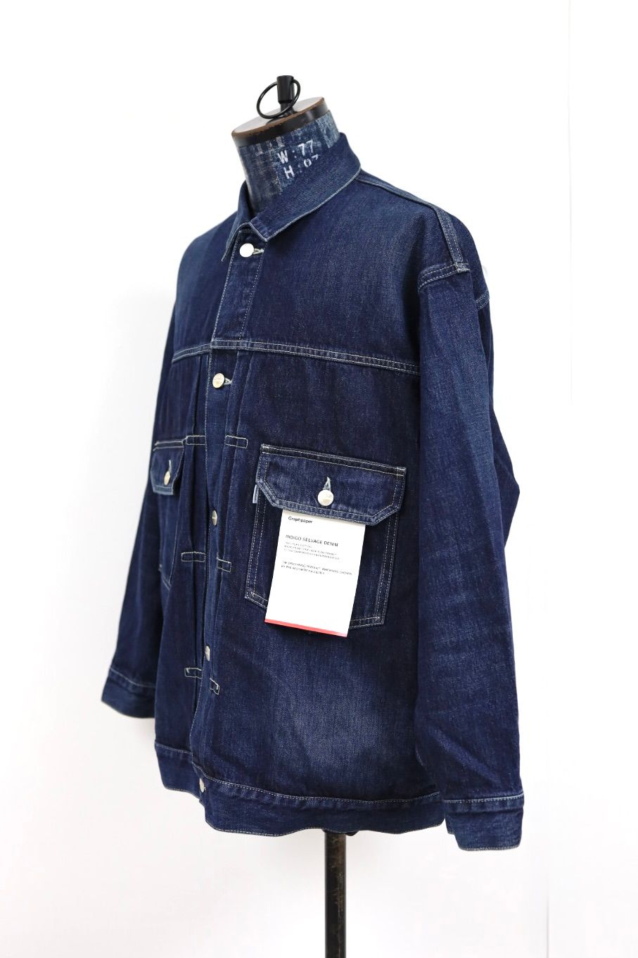 Graphpaper - グラフペーパー Selvage Denim Jacket(GU261-20054DB