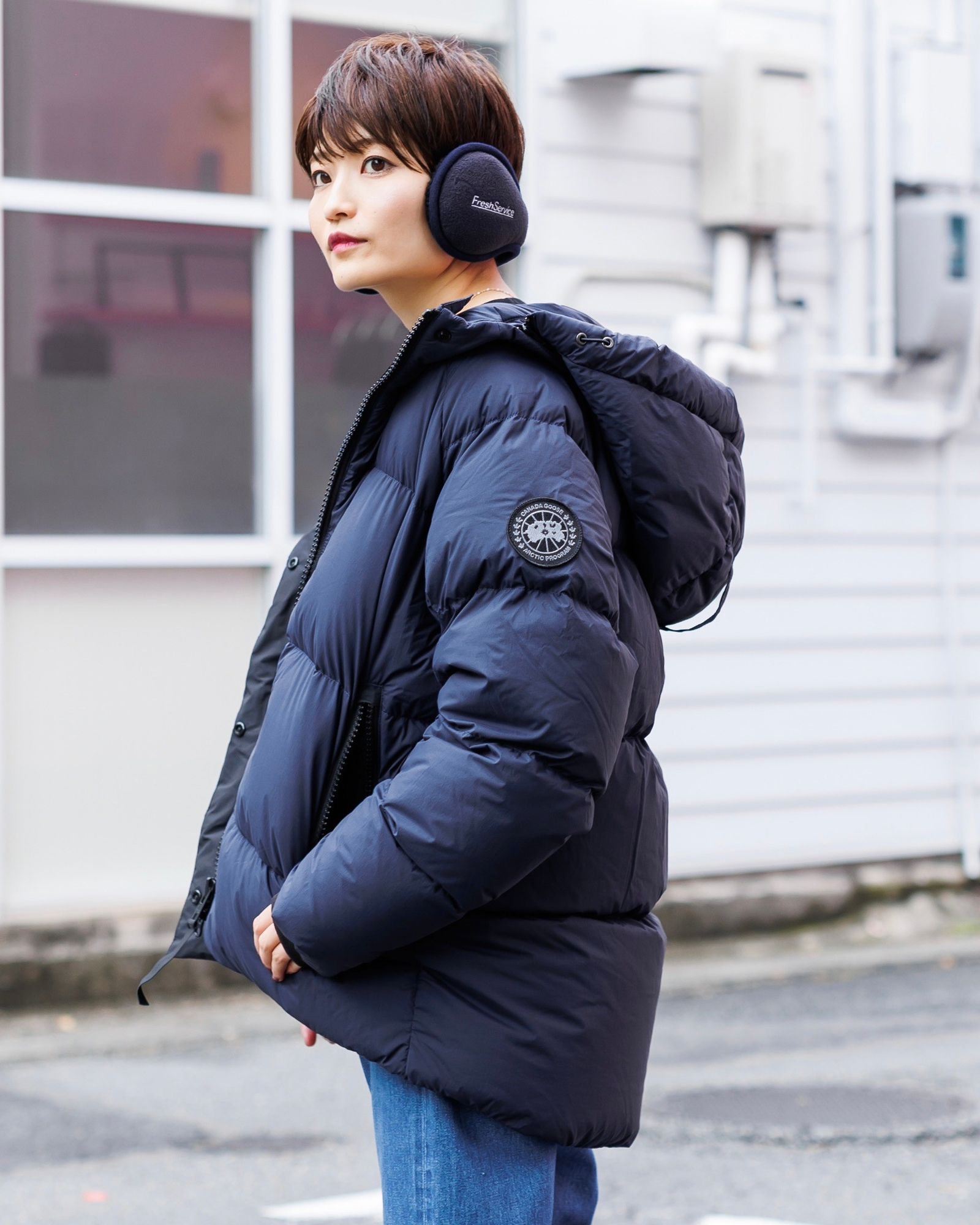 CANADA GOOSE - カナダグースレディース Bryden Puffer Black Label (2621WBJ)Atlantic Navy  | mark