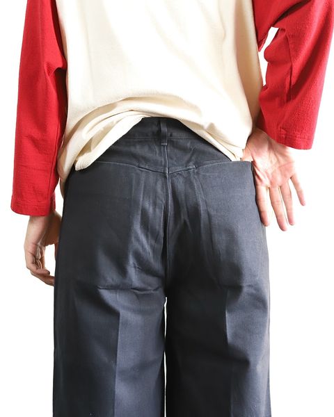 blurhms 24SS 新作Co/Silk Nep Baseball Raglan Tee &12.9oz Denim Slacks style 2024.3.2