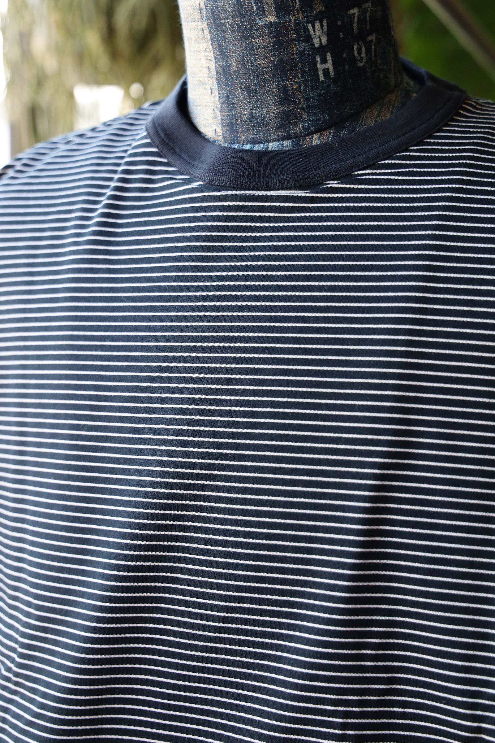 is-ness - イズネス25SS REVERSIBLE BALLOON BORDER T-SHIRT