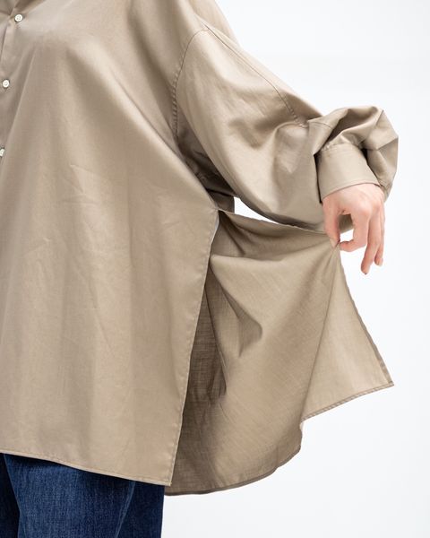 Graphpaper Silicon Poplin Deep Slit Regular Collar Shirt STYLE 2026.03.26