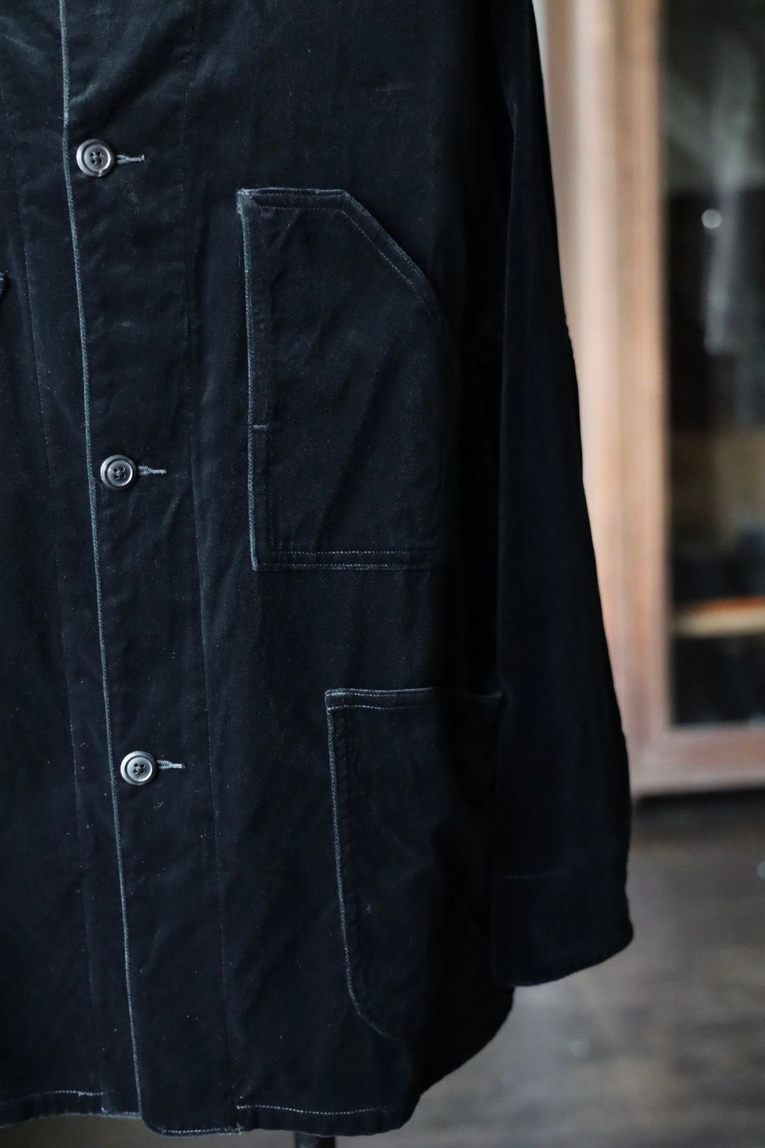 blurhms 25FW Velvet Work Jacket(BHS25F027Vel)black☆8月29日(金)新作発売！
