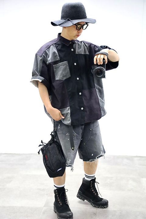 COMME des GARCONS HOMME 26SS パッチワークシャツスタイル
