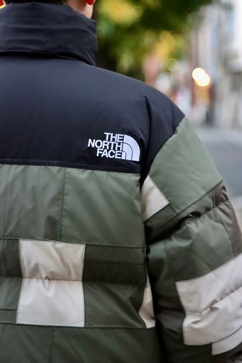 eYe JUNYA WATANABE MAN × THE NORTH FACE WネームNUPTSE JACKETスタイル