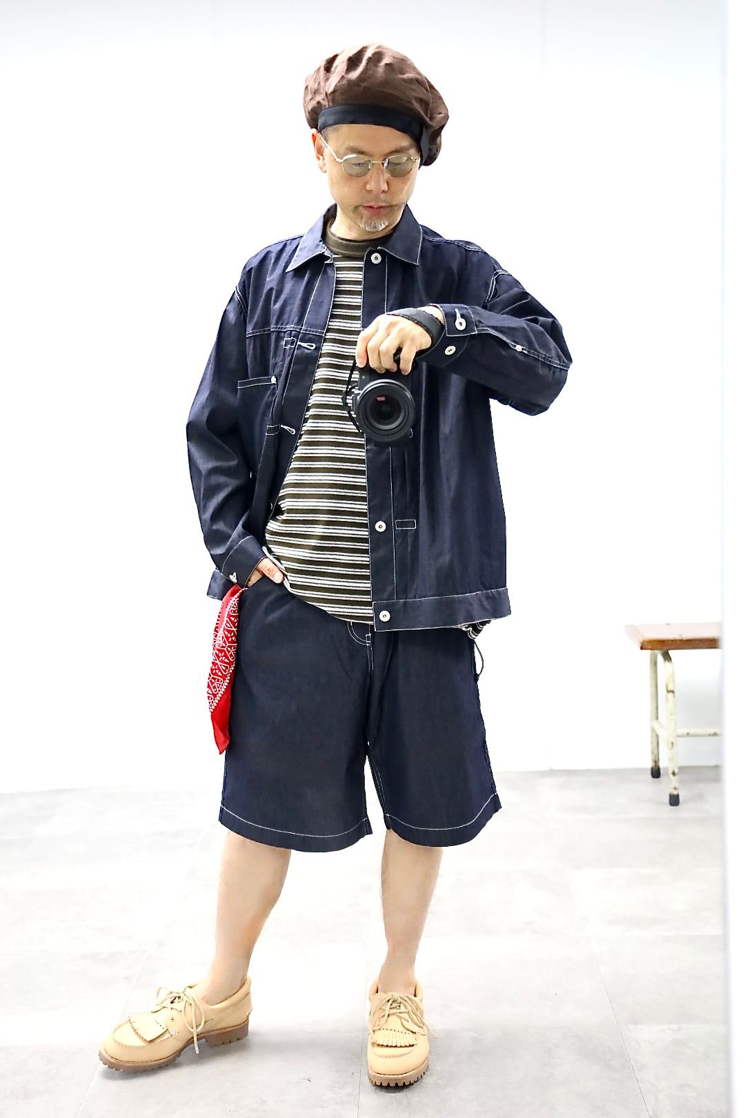 コムデギャルソンオム26SS デニムショーツ(HQ-P032-051)NAVY☆5月1日(金)発売！