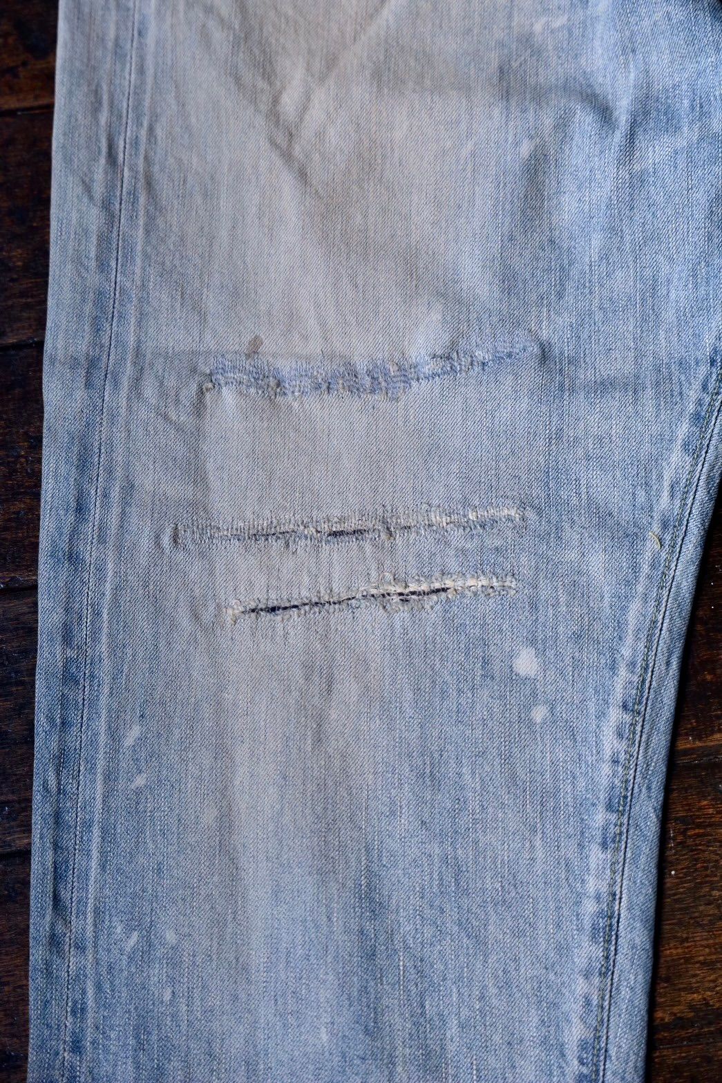 A.PRESSE - アプレッセ No.37 Washed Wide Denim Pants(25SAP-04