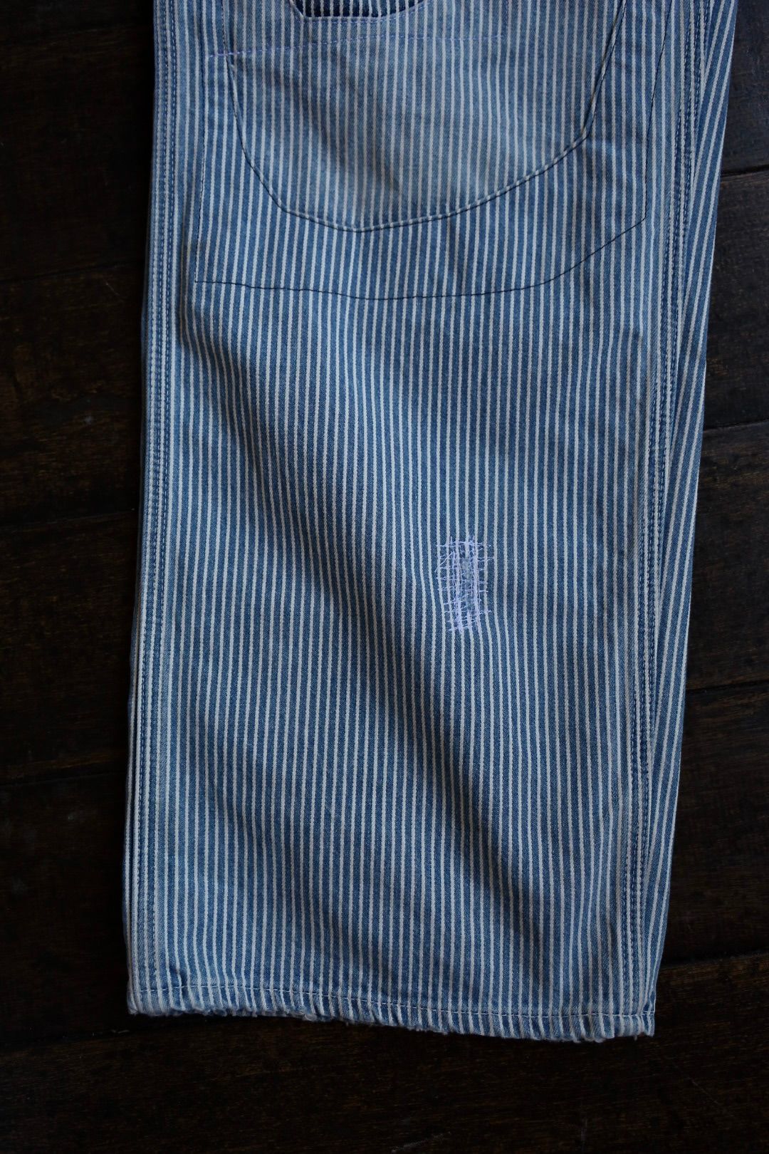 BOW WOW バウワウ HICKORY PAINTER PANTS with SEPARATE APRON(BW251-HPPA)HICKORY STRIPE AGING