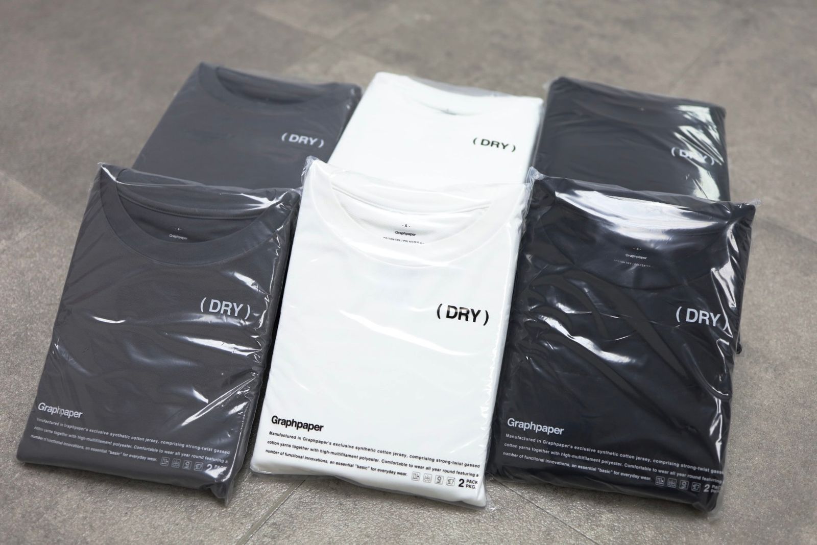 Graphpaper - グラフペーパー DRY 2-Pack Crew Neck Tee(GU262-70016B