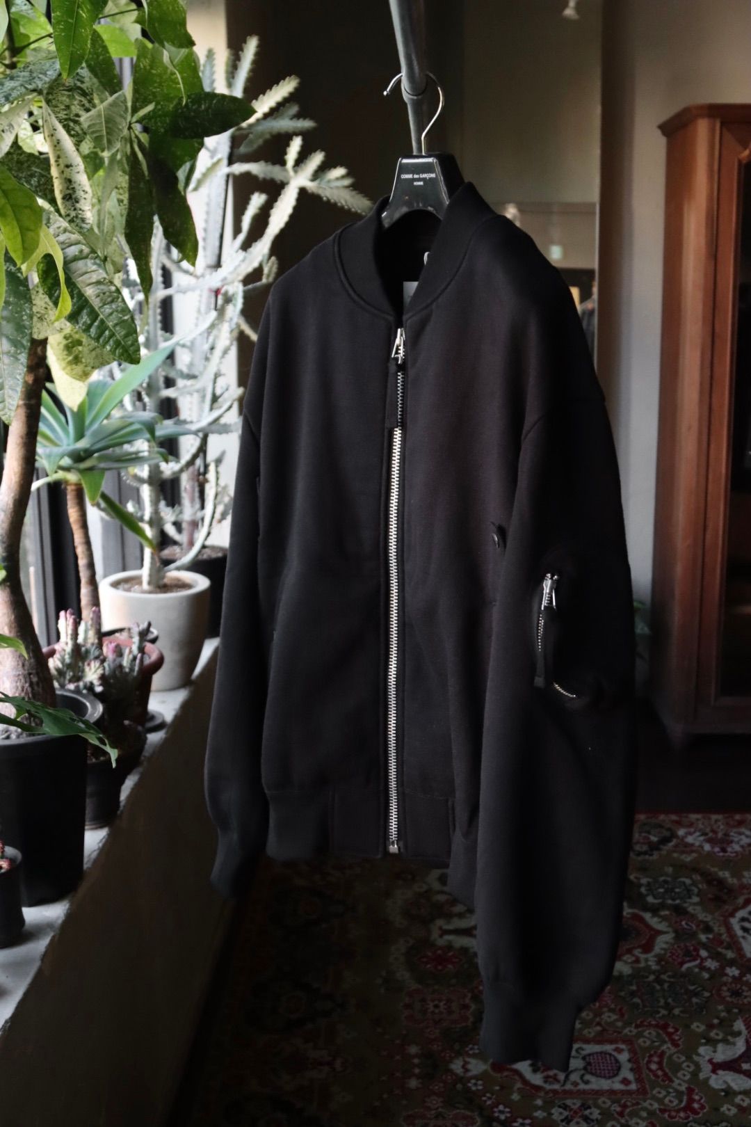 コムデギャルソンオム25FW 綿ウール裏毛ジャケット(HP-T021-051)BLACK☆11月1日(土)発売！