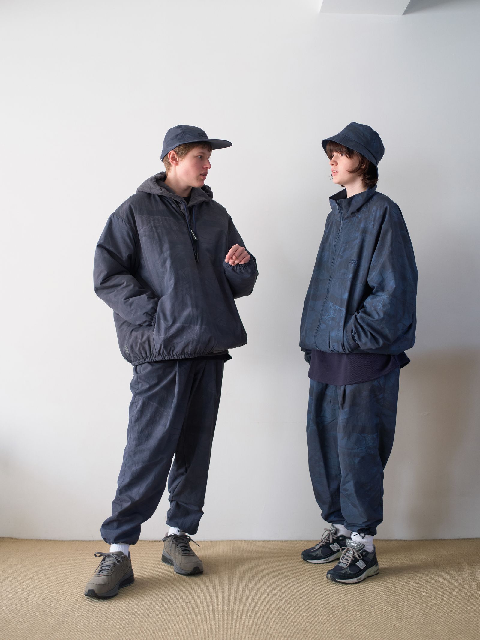 S.F.C 25FW エスエフシー BASEBALL HALF ZIP JACKET (SFCFW25J03)Black Tree Camo