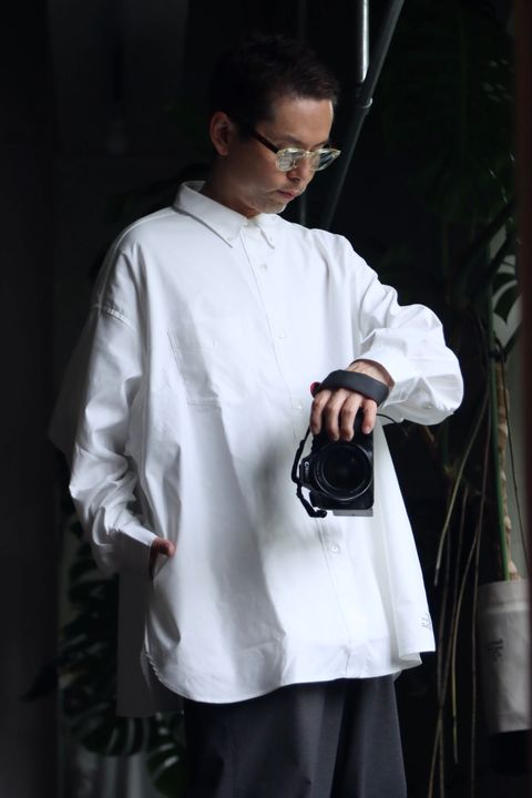 FreshService DRY OXFORD CORPORATE L/S B.D. SHIRT"WHITE"スタイル