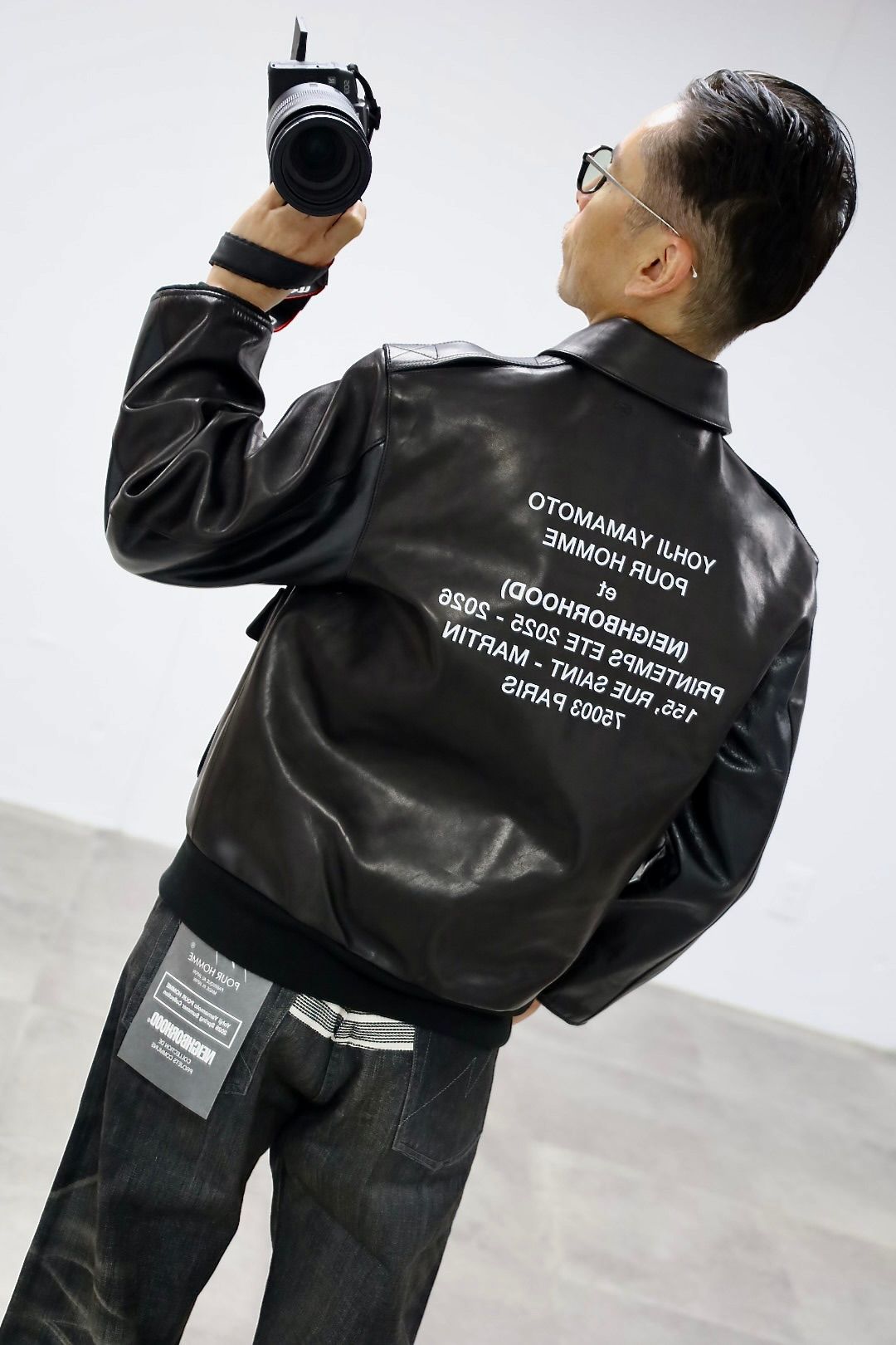 Yohji Yamamoto × NEIGHBORHOOD ホースレザージャケットスタイル