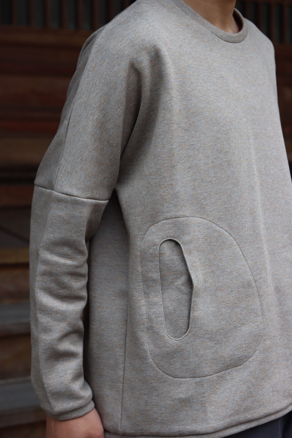 Graphpaper Wool Boa Zip-Up Vest(GU213-70205B) style. 2021.09.12.