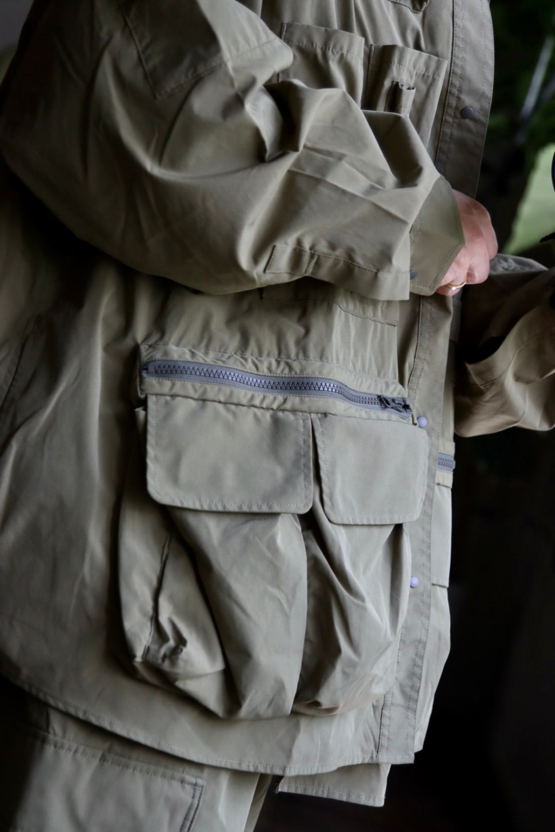 FreshService 23AW DRY TYPEWRITER TACTICAL POCKET L/S SHIRT"KHAKI"スタイル