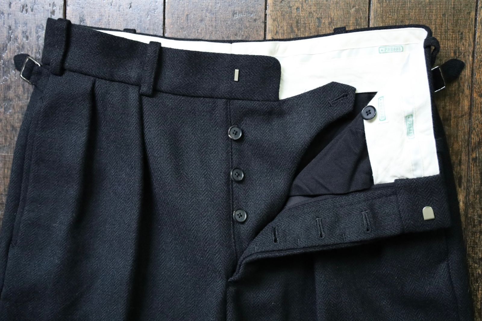 アプレッセ Tweed Trousers(24AAP-04-07H)BLACK