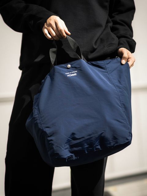 コムデギャルソンオム 綿ナイロングログランバッグ(HR-K292-051-2)NAVY☆10月2日(金)発売！