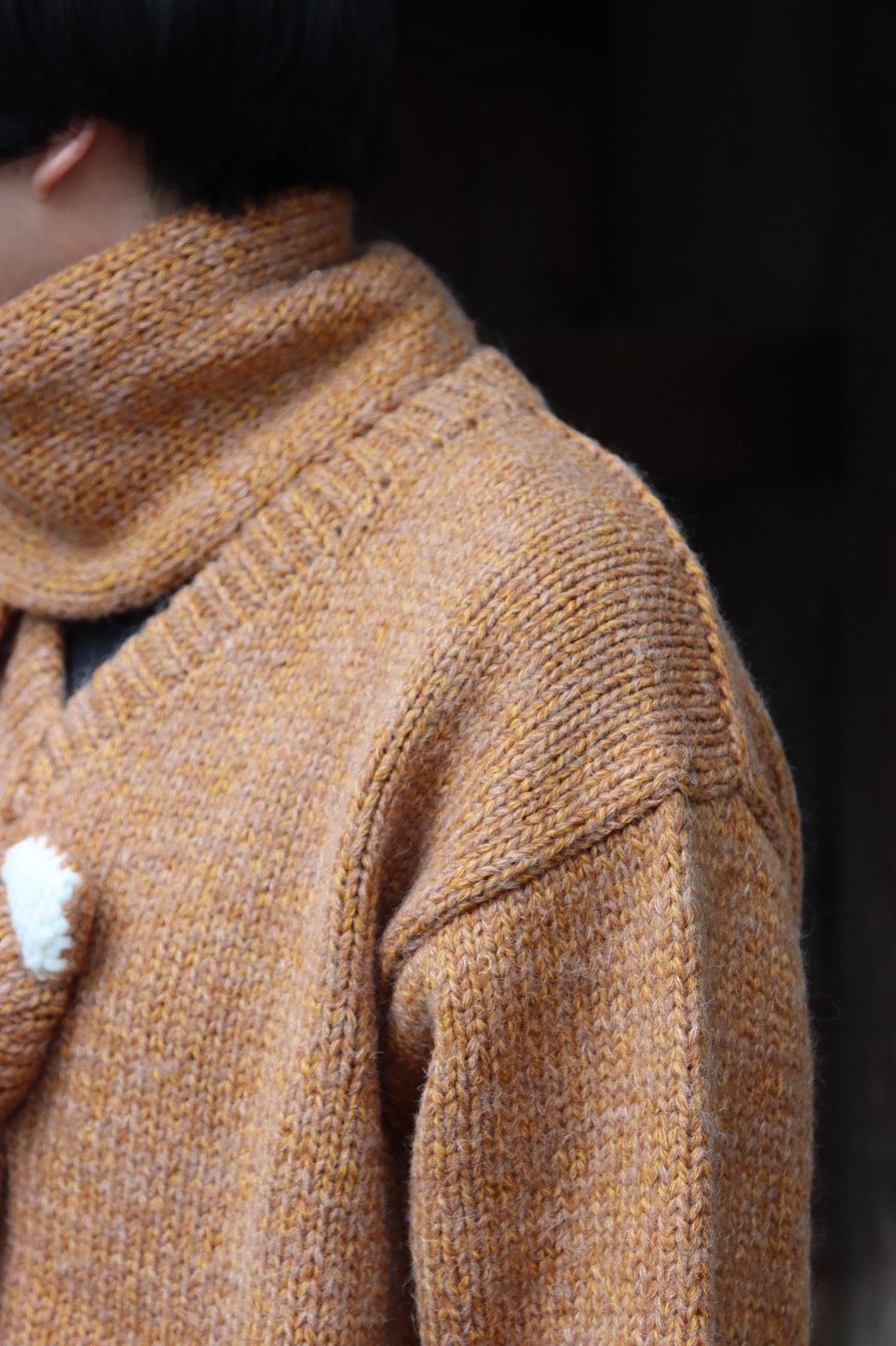 doublet STUFFED CAT HAND-KNITTING PULLOVER"CAMEL style"