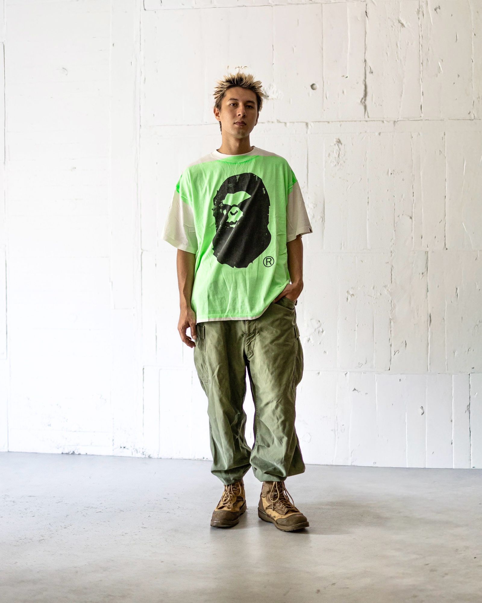 レア正規品本物セントマイケルのスウェットSAINTMXXXXXXグリーン色 セント マイケル - ©️SAINT Mxxxxxx | CREW SWT/YOUTH-Green-S