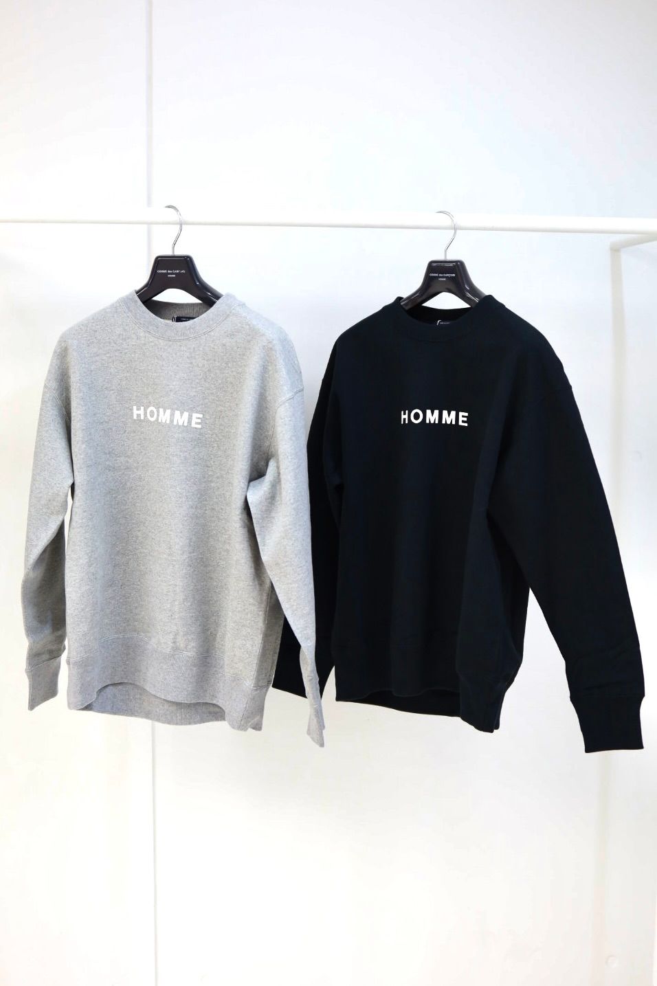コムデギャルソンオム HOMMEプリントスウェット(HQ-T104-051)BLACK☆2月6日(金)発売！