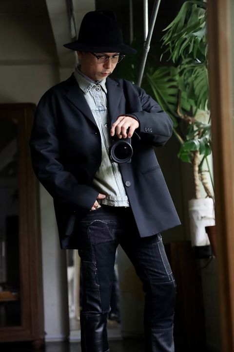JUNYA WATANABE MANパッチワークMIXデニムパンツスタイル.2024.8.19.