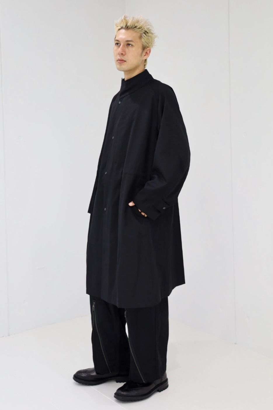 プロダクトトゥエルブ T/W Rain Coat (25AW-PC002)BLACK