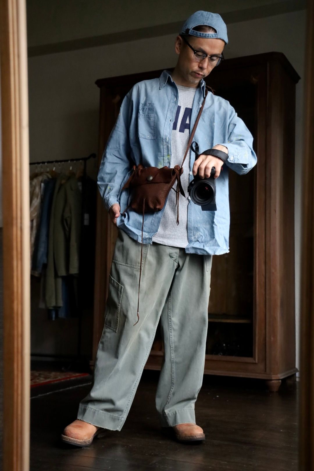 BOWWOW - BOW WOW バウワウ シャツ STATE PRISON CHAMBRAY