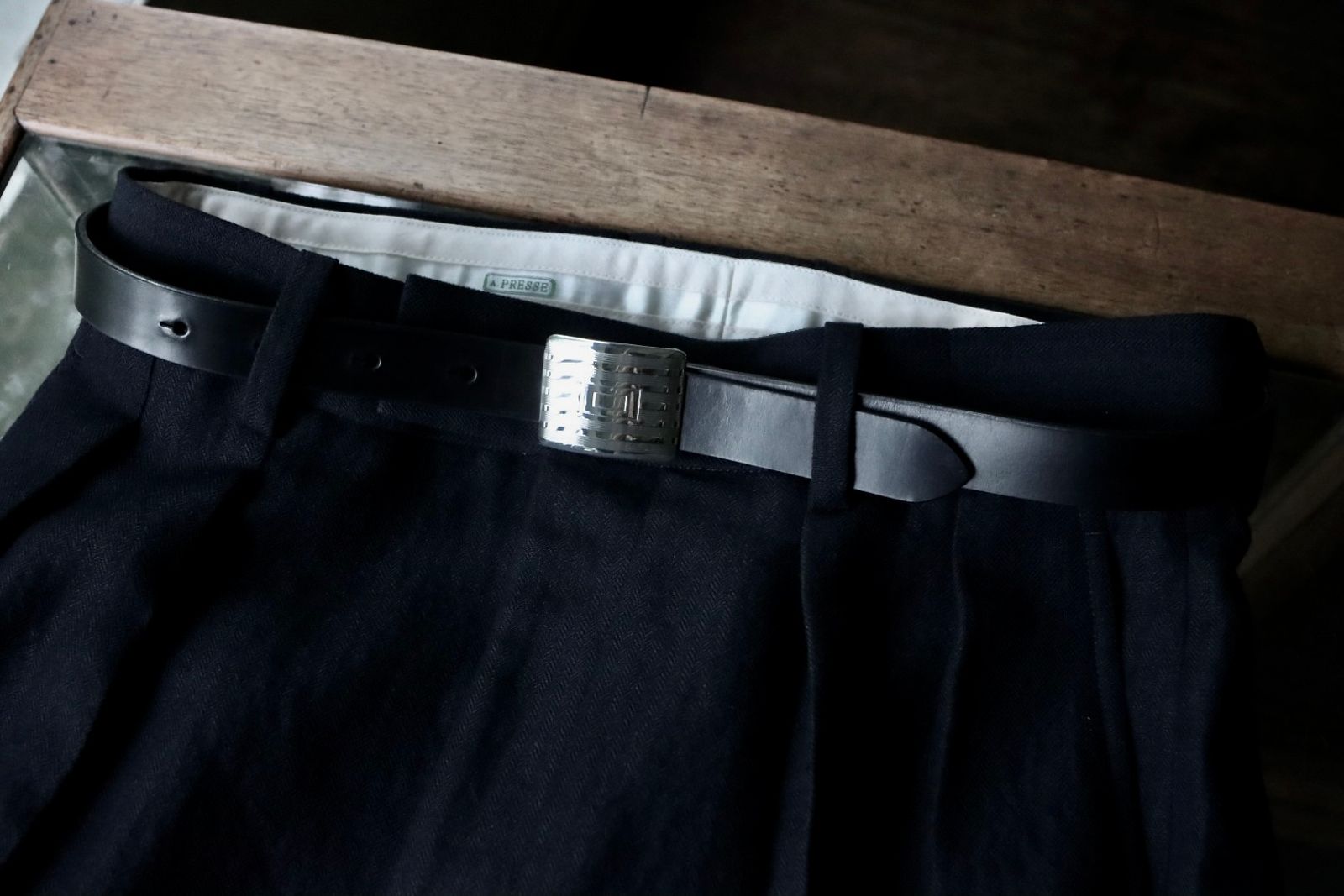 ショロジュエリーベルト Sp02 Buckle Buckle -Black Leather-(XOBL005)