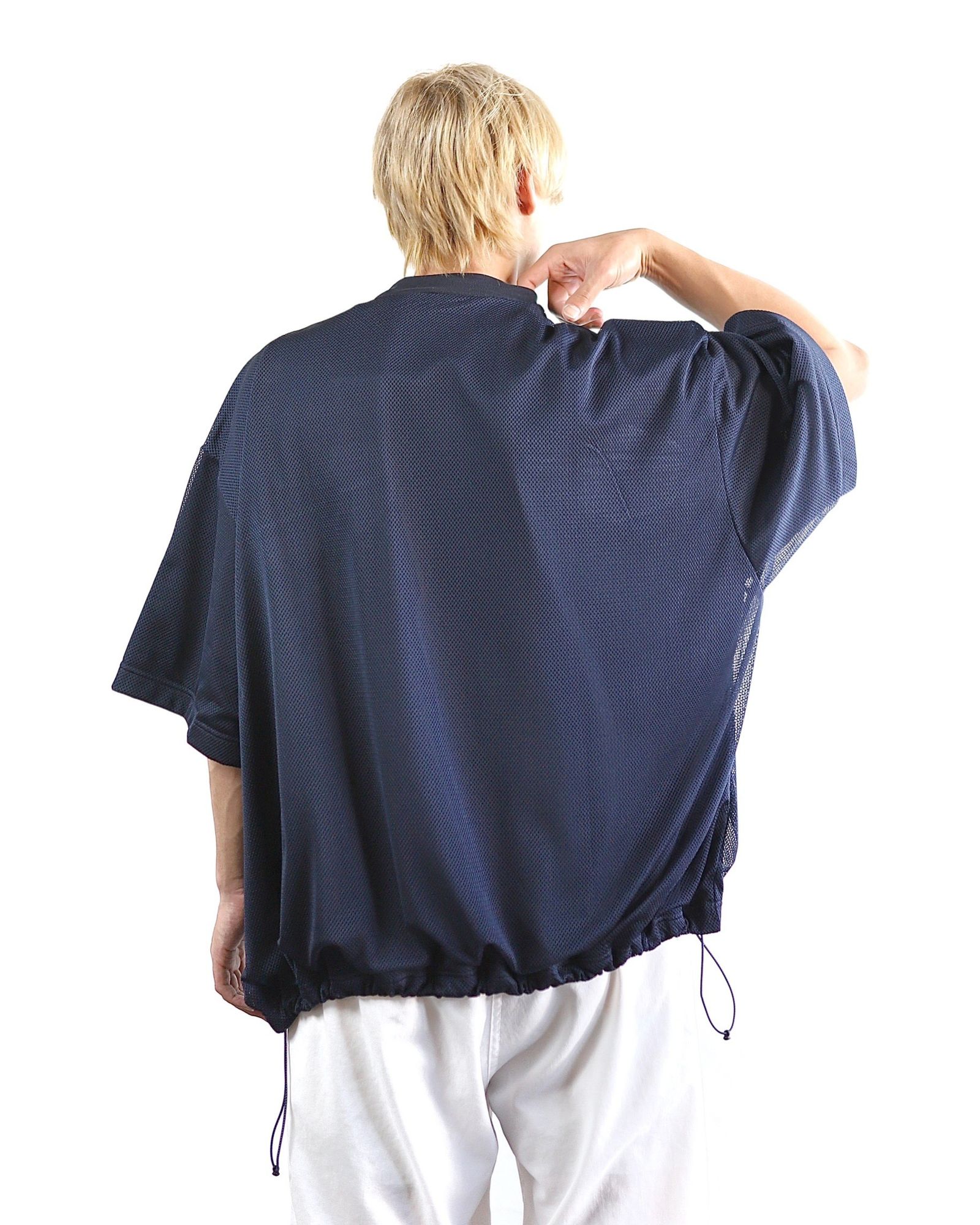 イズネス 24SS BALLOON DOUBLE LAYERED MESH SHORT SLEEVE T-SHIRT style 2024.4.13