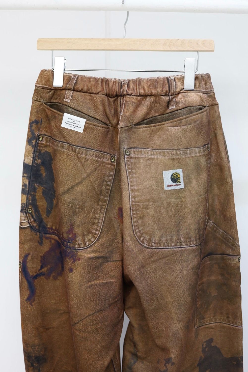 トーキングアバウト ジ アブストラクション 26SS パンツ PRINT DUCK WIDE PT(26SS-PT-002CH)BROWN新作発売！