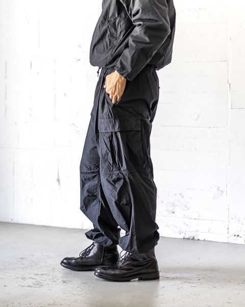 アプレッセ 2025 STYLE2  Silk Taffeta M-51 Over Pants(25AAP-04-11)BLACK