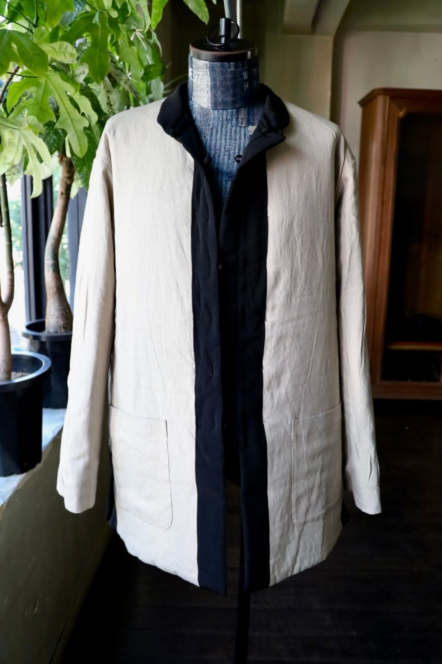 Yohji Yamamoto 25AW リバーシブル中綿ブラウス(HL-B62-852)BEIGE☆新作発売！