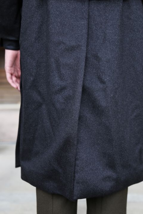 YOKE 新作 CASHMERE 3WAY BAL COLLAR SHARE COAT(YK20AW0134C)"CHARCOAL"style.2020.10.10.
