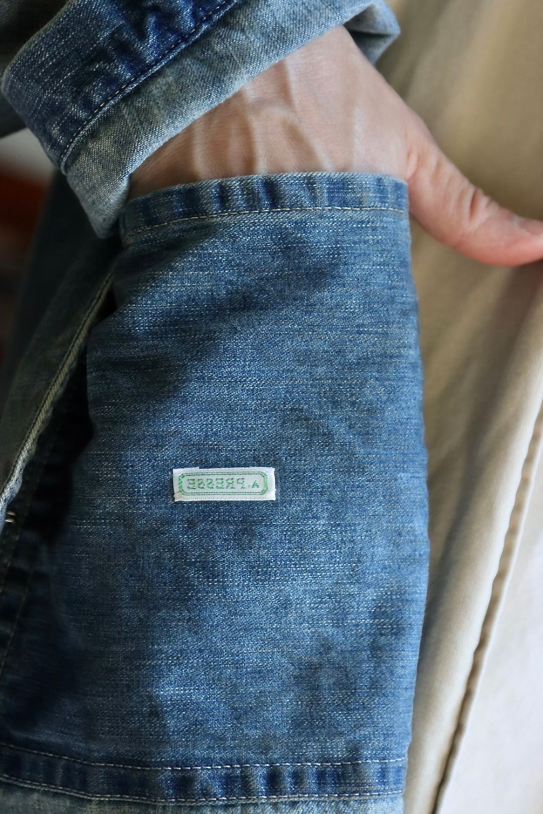 アプレッセ22FW US NAVY Denim Jacket"INDIGO"スタイル