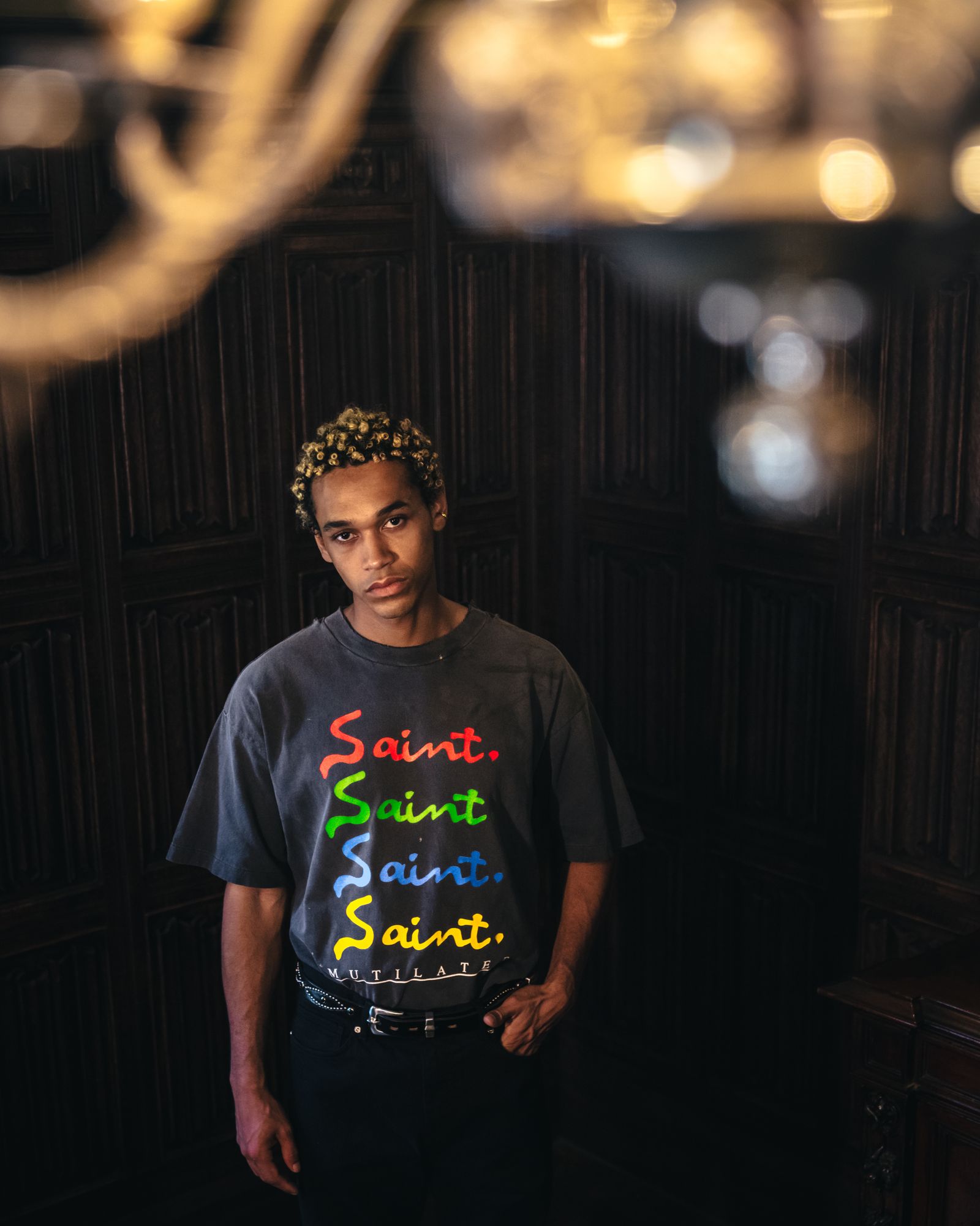 セントマイケル Tシャツ MULATED SS TEE(SM-HR1-0000-013)BLACK